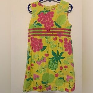 Lilly Pulitzer - Girls Size: 6x - Yellow Fruit -Shift Dress